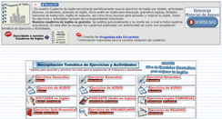 Desktop Screenshot of cuadernodeingles.com